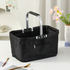 26L Foldable Waterproof Oxford Shopping Basket with Aluminum Handle