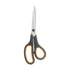 Stainless Steel Kitchen & Office Scissors with Soft Grip Handle, Sharp Multipurpose Craft Shears, Orange and Gray