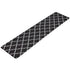 Non-Slip PVC Kitchen Floor Runner 45 x 180 cm, Waterproof Rug, Black Moroccan Trellis