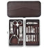 12-Piece Manicure Pedicure Kit, Professional Nail Clipper Grooming Set, Brown Croc Case