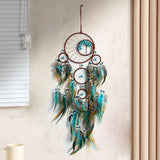 Handmade Dream Catcher with Feathers, Bohemian Wall Hanging Wind Chime Decor