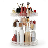 Rotating Acrylic Makeup Organizer, Cosmetic Storage Display Holder