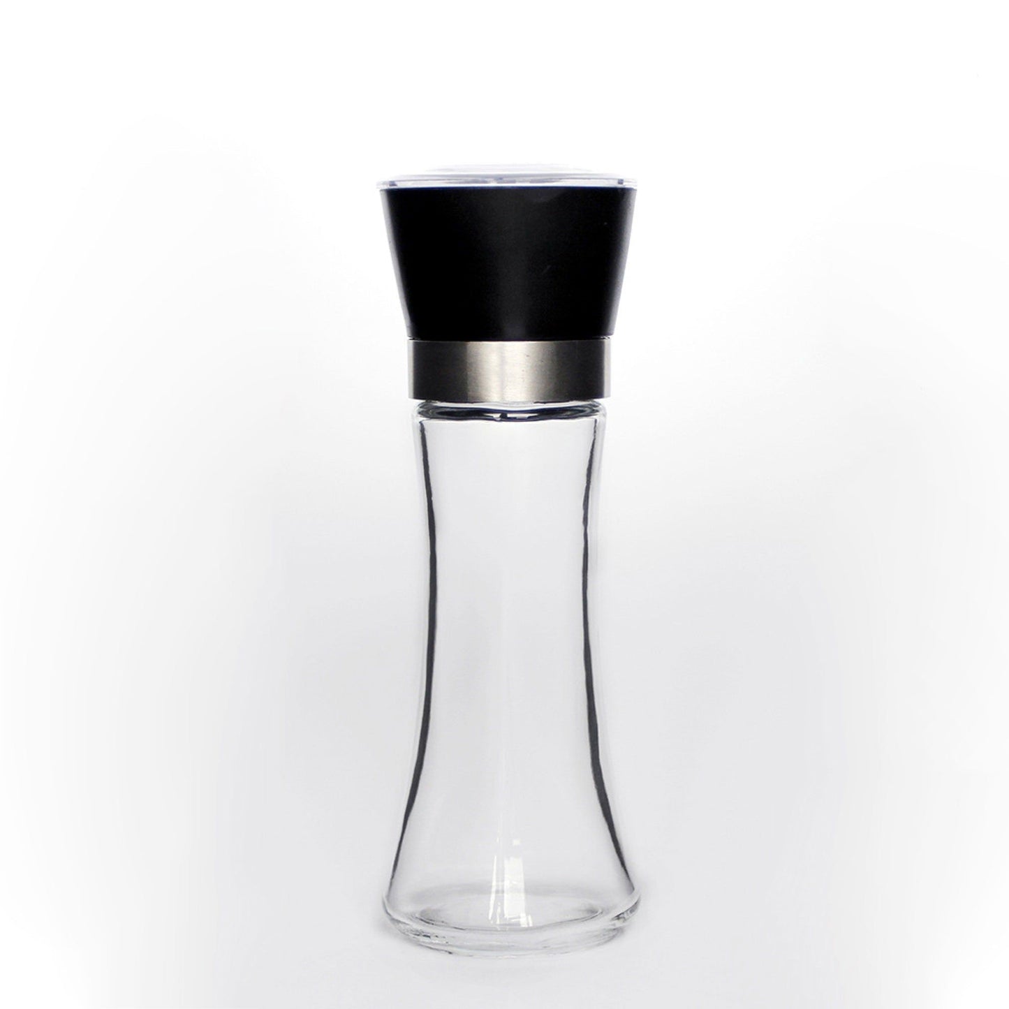 180 ml Glass Salt and Pepper Grinder, 18 cm Manual Mill with Adjustable Ceramic Core