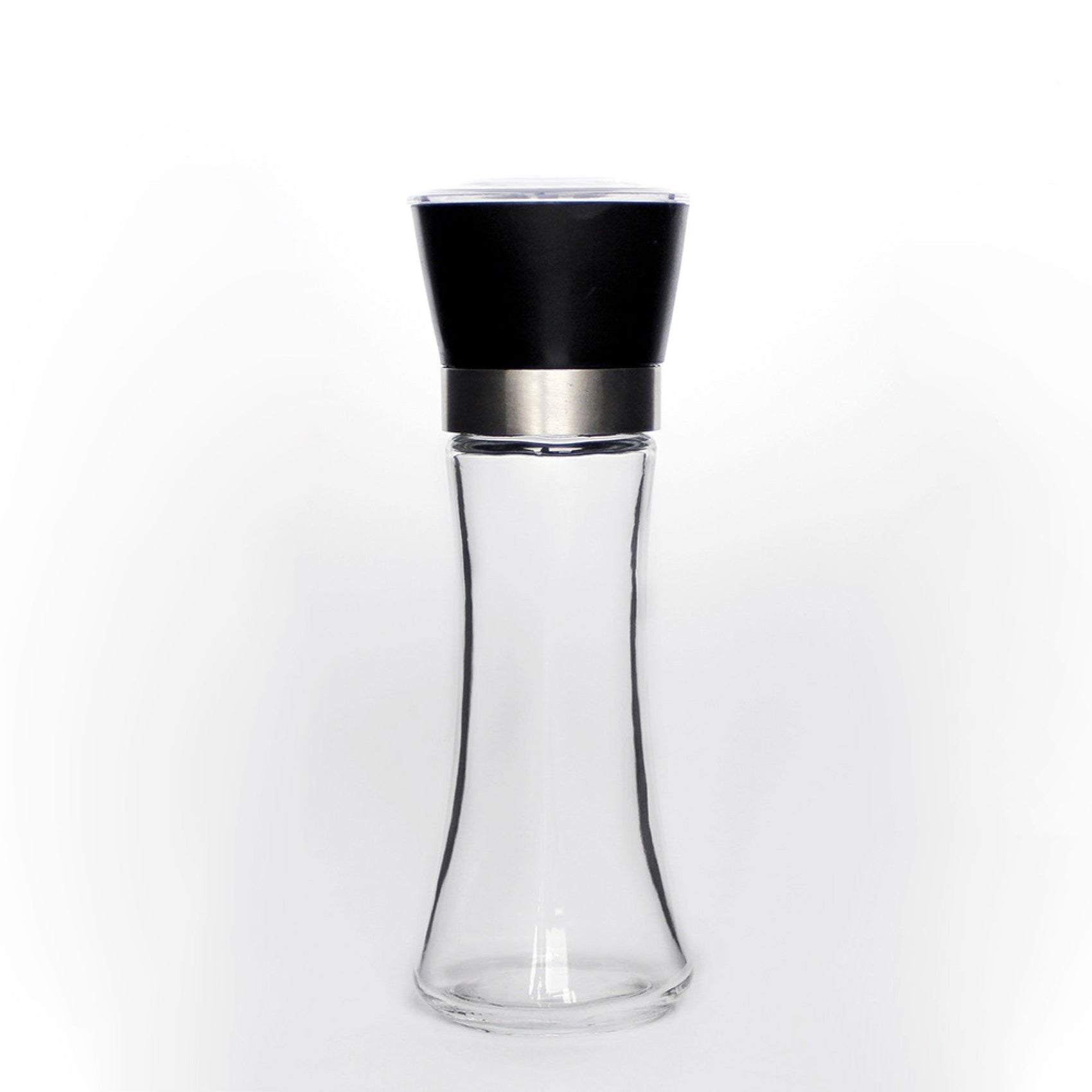 180 ml Glass Salt and Pepper Grinder, 18 cm Manual Mill with Adjustable Ceramic Core