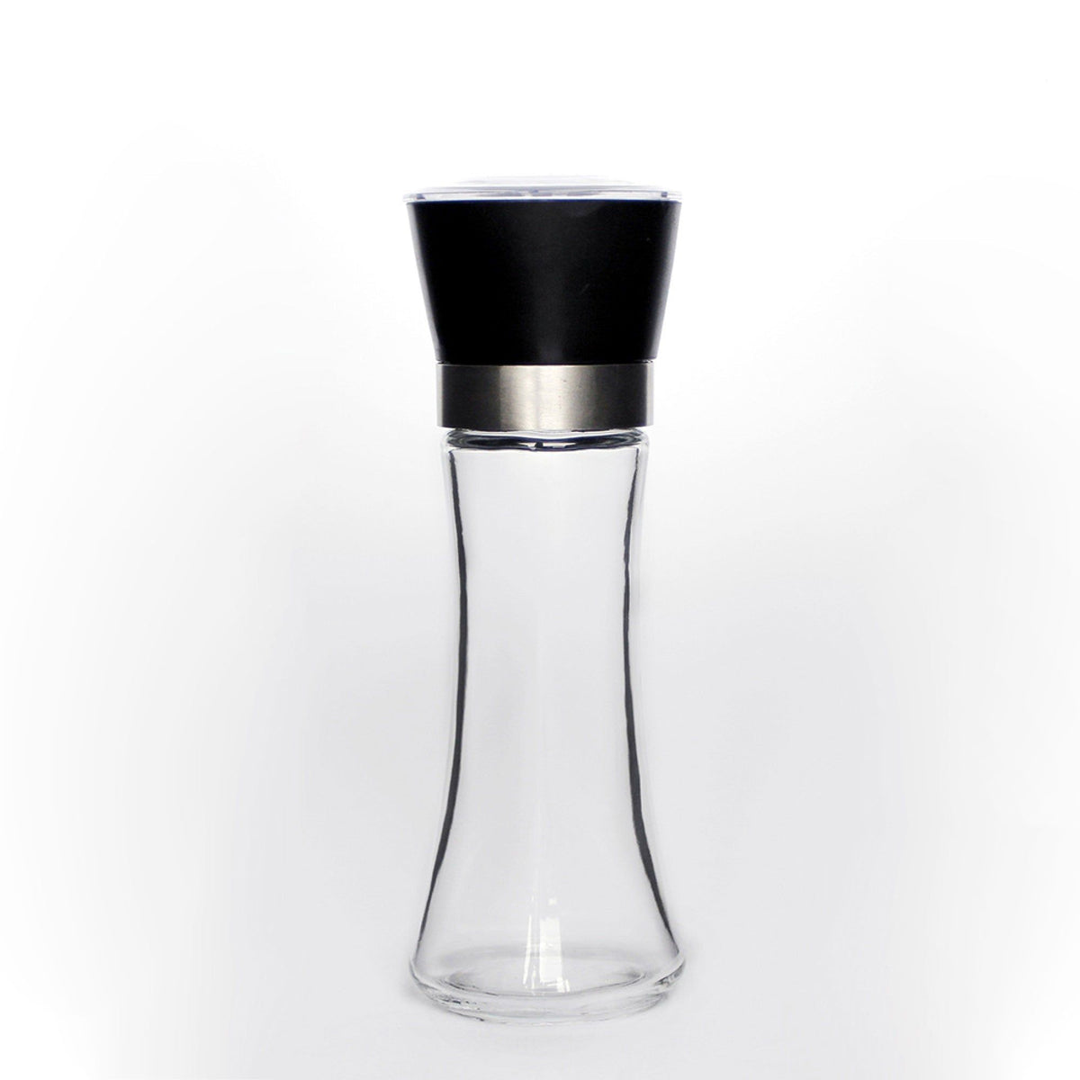 180 ml Glass Salt and Pepper Grinder, 18 cm Manual Mill with Adjustable Ceramic Core