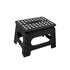 Portable Folding Stool, Plastic Collapsible Chair for Outdoor, Bathroom and Kitchen, Black