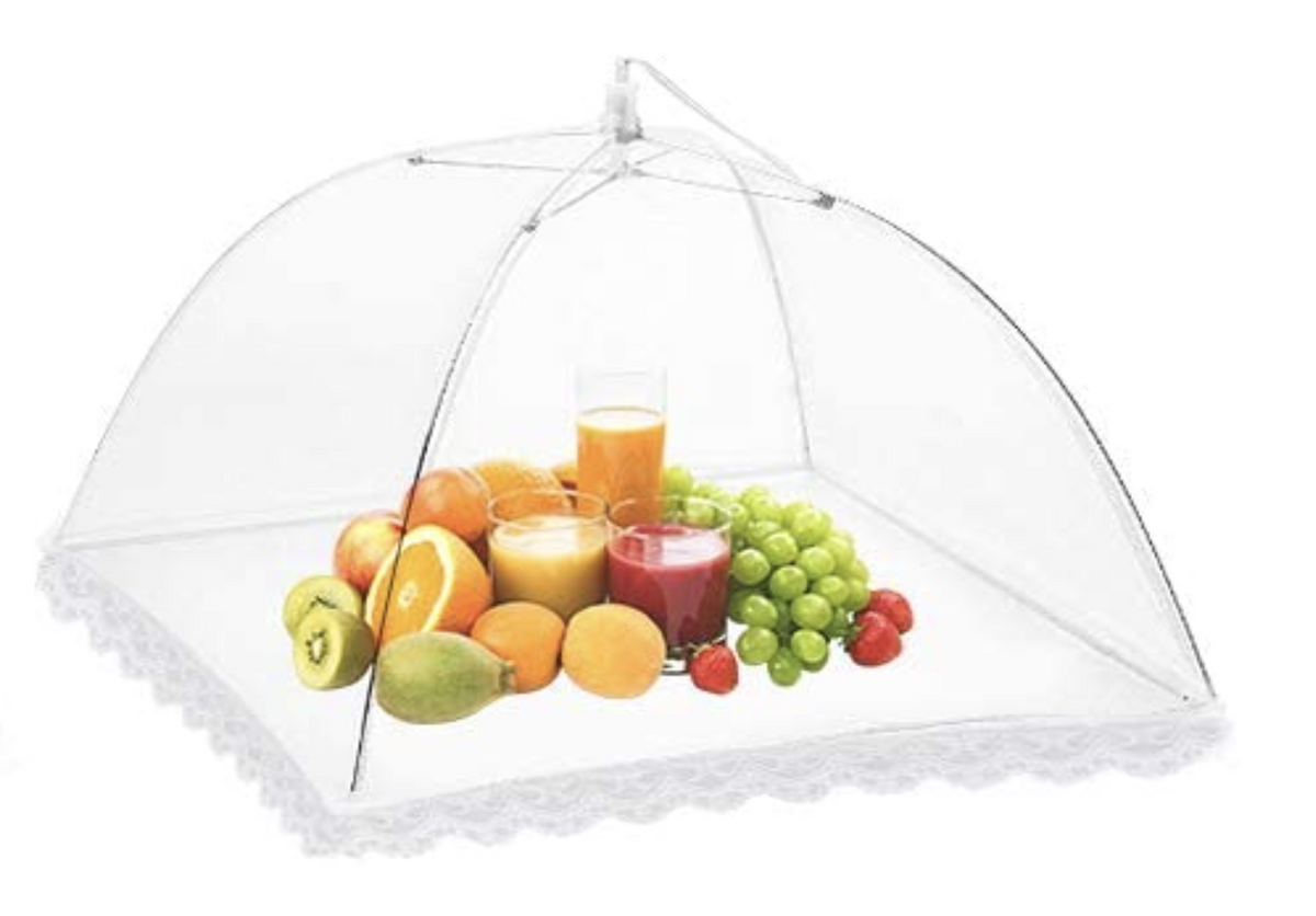 15 Inch Mesh Food Cover, Collapsible Lace Tent for BBQ and Kitchen Insect Protection