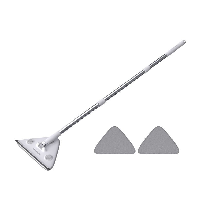 Adjustable Triangle Cleaning Mop with 119 cm Handle, Rotating Head Wall Window and Ceiling Cleaner