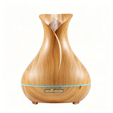 Light Wood Aroma Diffuser 400 ml, Ultrasonic Aromatherapy Humidifier