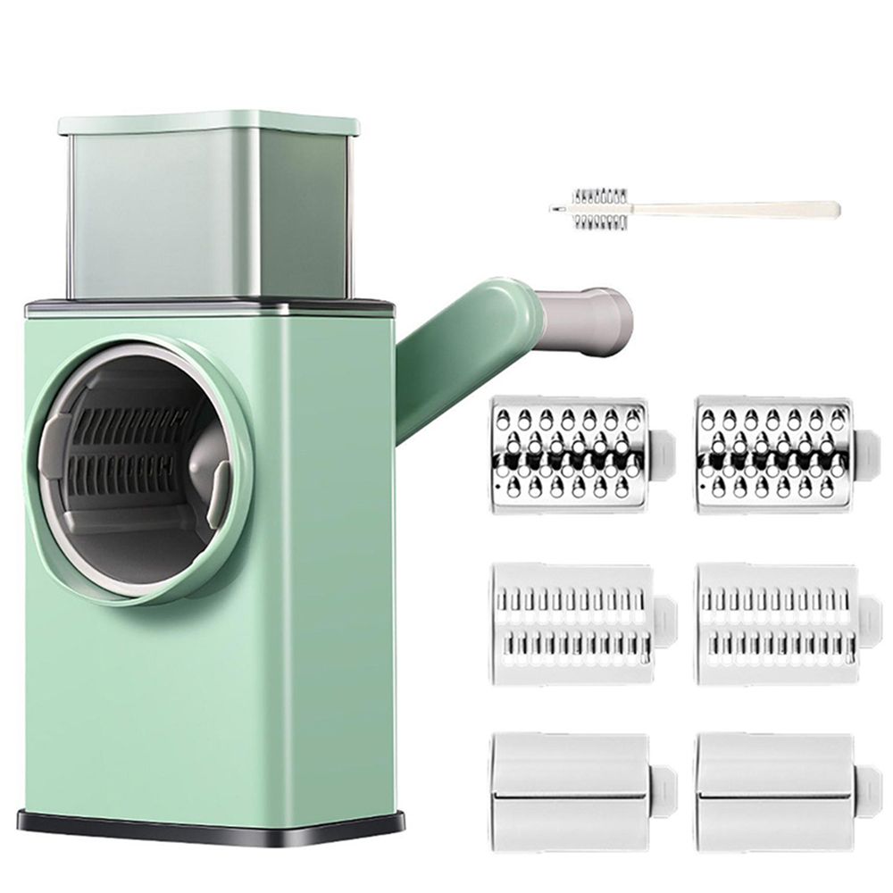 Manual Rotary Drum Grater, Vegetable Slicer, Chopper and Cheese Grater for Kitchen