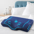 Butterfly Memory Foam Cervical Pillow, Ergonomic Neck Support Pillow, Navy