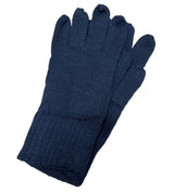 Men's Knitted Winter Gloves, Warm Acrylic Ski and Sports Gloves, Navy, One Size