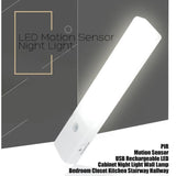EL608 Rechargeable LED Night Light, Infrared Motion Sensor Wall Lamp, Cool White