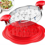 Upgraded Meat Shredder Tool with Anti-Slip Base and Ergonomic Grips, Red