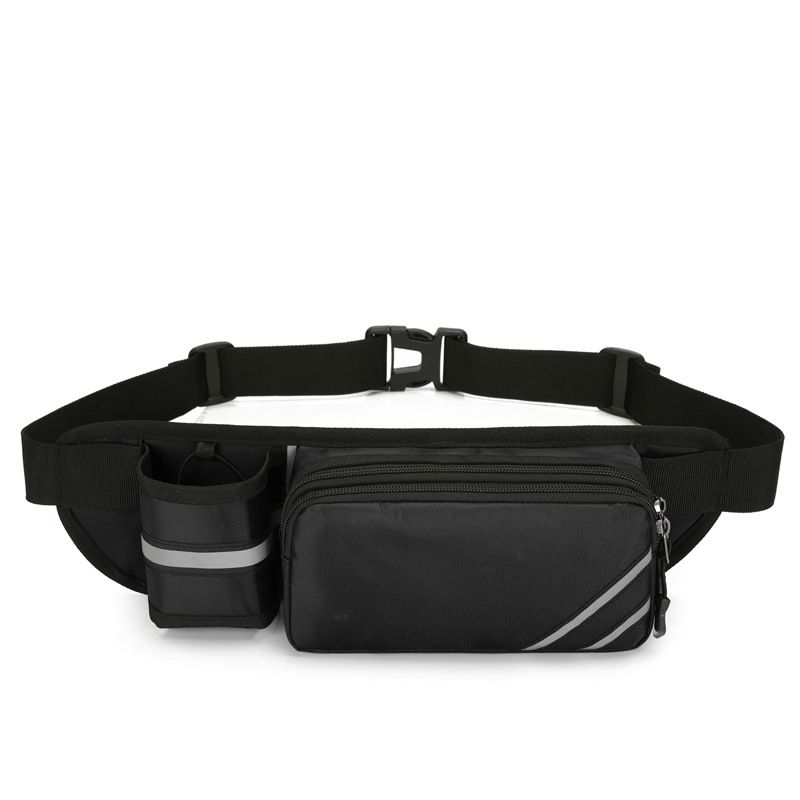 Water-Resistant Running Waist Pack with Bottle Holder, Adjustable Fitness Belt