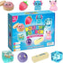 8-Piece Squishy Box Set, Strawberry, Cat Paw and Cheese Designs