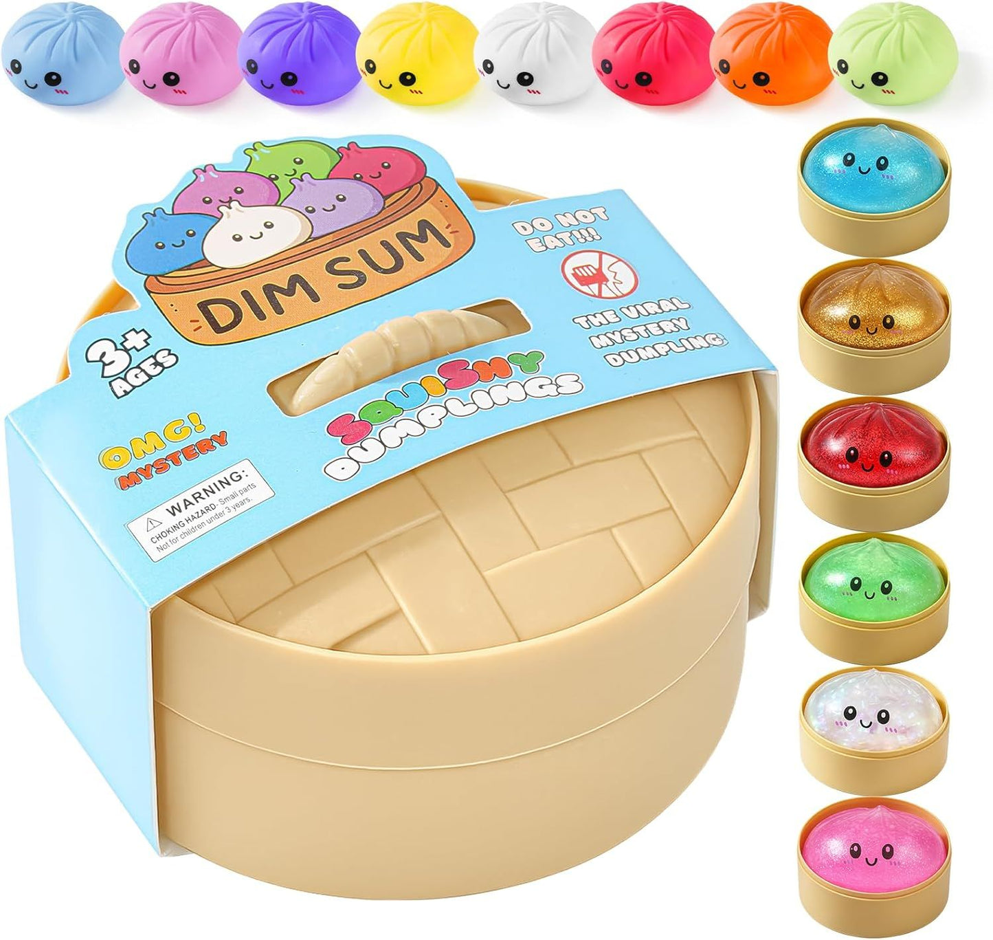 Dumpling Squishy Surprise Style, 1 Random Color