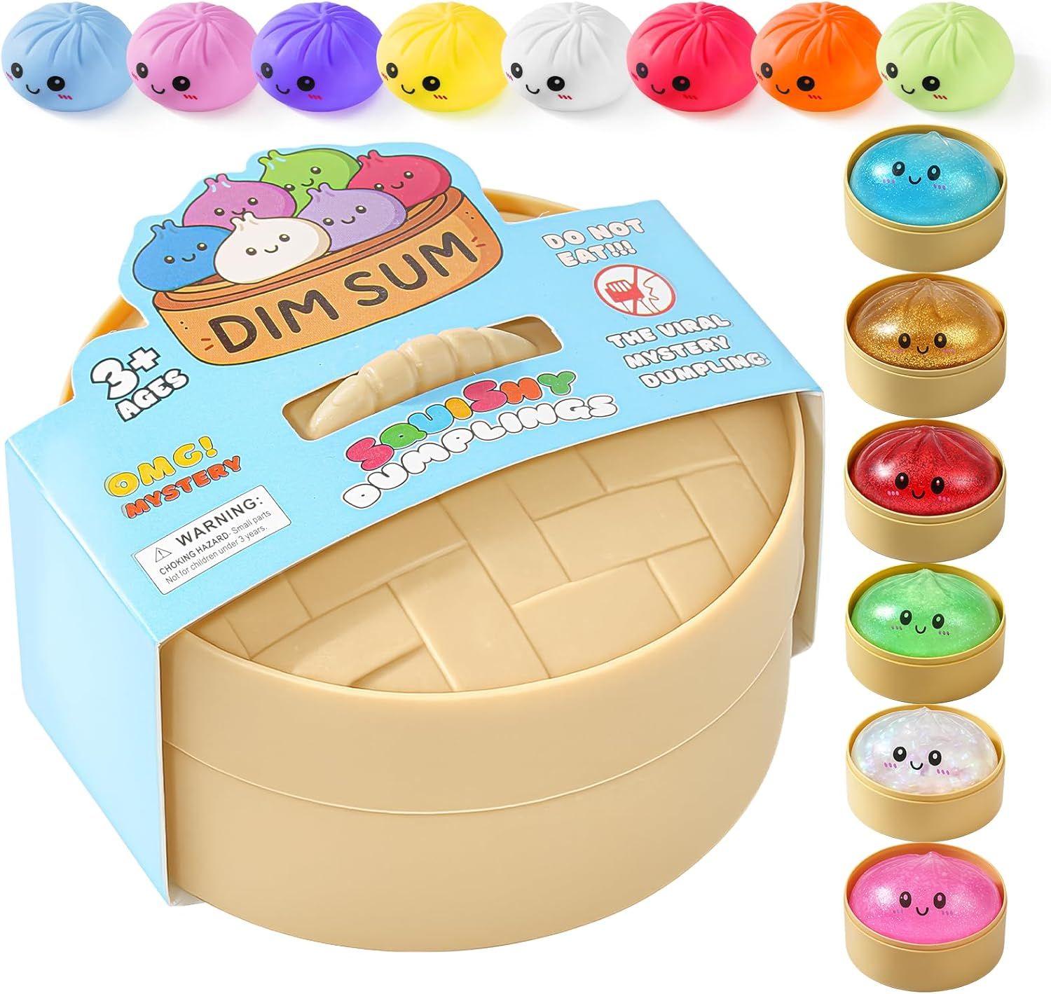Dumpling Squishy Surprise Style, 1 Random Color