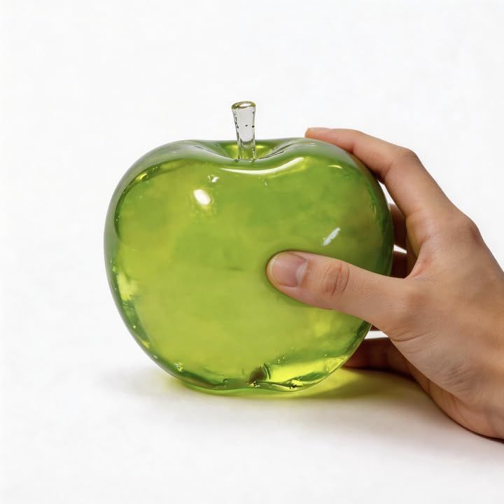 Green Apple Clear Squishy Item, Green