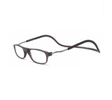 Smart Reading Glasses with Magnet Brown +3