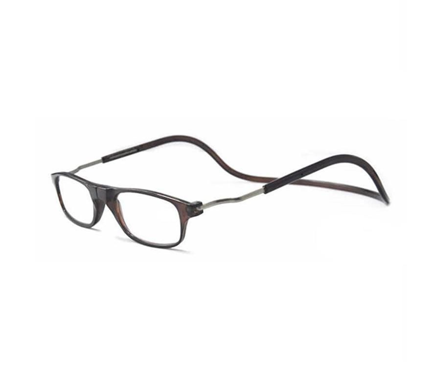 Smart Reading Glasses with Magnet Brown +3.5