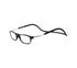 Smart Reading Glasses with Magnet Black +1