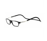 Smart Reading Glasses with Magnet Black +1.5