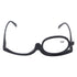Magnifying Makeup Glasses with Folding Eye, Solid Color Makeup Glasses, black (+2.50)