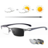 Photandromic Gunmetal Progressive Multifocal Reading Glasses Anti-Blue Magnifying Glass 4.00 pcsrength