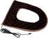 USB Heated Toilet Seat 5 Level Heating with Timer Brown