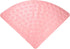Corner Shower Mat Non Slip with Suction Cups Pink, 54 x 54 cm