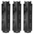 3-Pack Grill Heating Plates Black