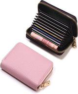 Card Holder with Anti-RFID | Credit Card Holder | With Cash Compartment | Card Holder - Wallet | PU Leather | Wallet | Nude