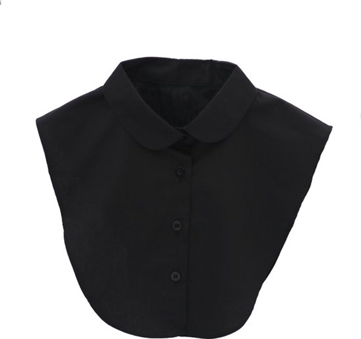 Loose blouse collar black