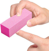 Block Files | Nail Block | Buffer Block | Nail File | Polishing Block | Nail Buffer | Buffing Block | 2 Piece | Pink
