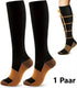 Copper Compression Stockings | Compression Socks | Support Stockings | Sports Socks II Airplane Socks | Size S/M (36-40) | Black