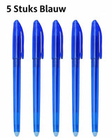Erasable Pens 5 Pieces | Ballpoint Pens | Ballpoint Pen | Gel Pen | 0.7 mm Ballpoint Pen | Blue Ink | Blue Pens