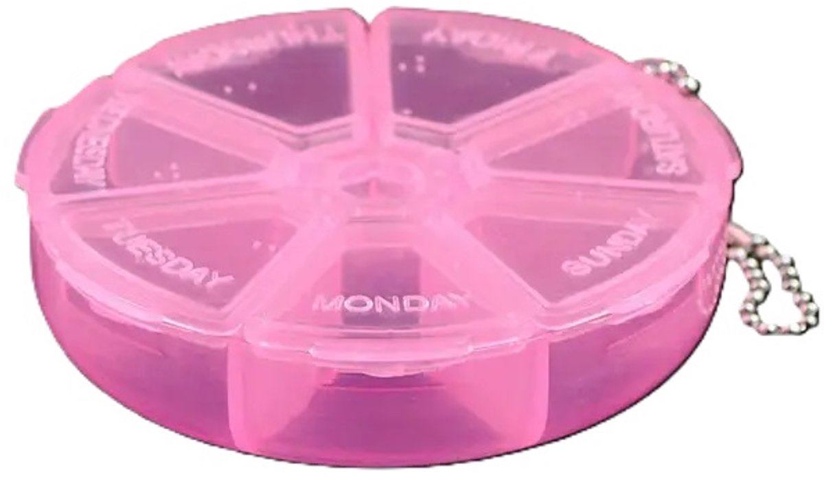 Pill box | Pill box | Medicine box | Tablet dispenser | Pill box | 7 days | Pink