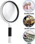 Luxury Magnifying Glass | Reading Magnifier | Handheld Magnifying Glass | Magnifying Glass | Insect Magnifying Glass | Magnifying Glass | 75 mm | 3X Magnification | Black and White