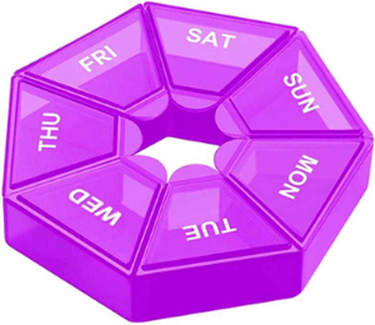 Pill Box - 7 Days - Pill Tray - Pill Organizer - Medicine Box - Storage Box - Purple