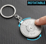 50 Years Keychain | Perpetual Calendar | Calendar Keychain | Stainless Steel | Silver