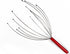 Head Massage Spider - Massage Spider - Manual Head Massage Device - Massage Claw - Red