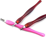 Cuticle trimmer - Cuticle knife - Nail fork - Brown