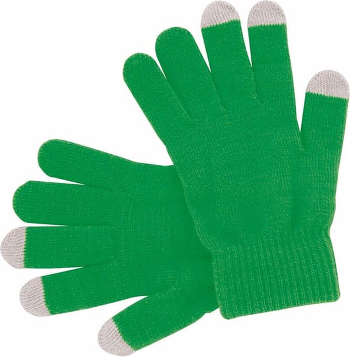 Touchscreen Gloves | Mittens | Touch Tip Gloves | Scandinavian Pattern | Unisex | For Adults | One Size | Green