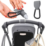 Stroller Bag Hook | Bag Hanger | Stroller Carabiner | Buggy Hook | 1 Piece | Grey