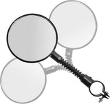 Bicycle mirror - rearview mirror with red reflector