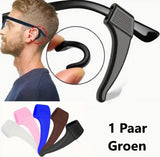Anti-slip Ear Hooks for Glasses | Glasses Hooks | Glasses Holders | Sunglasses Hook | Silicone | Green | 2 Pieces