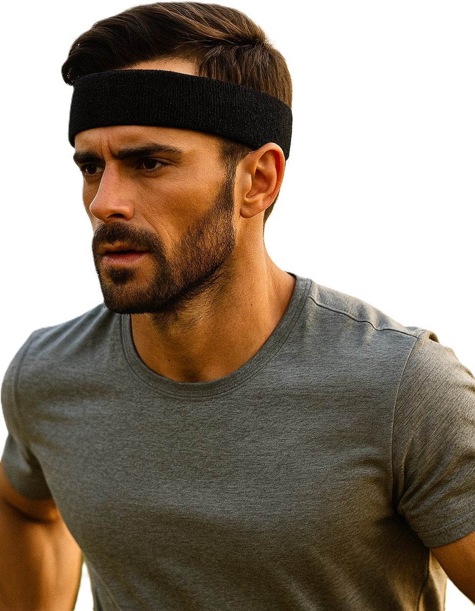 Headband | Headband | Sweatband | Sweatbands | Head | Sports band | Black