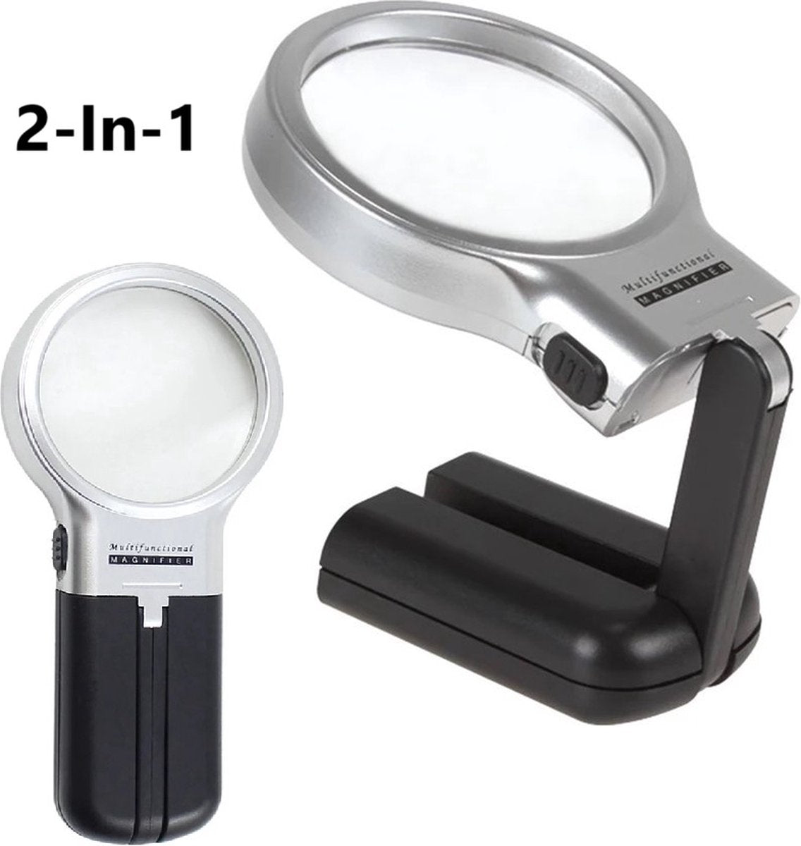 Foldable Magnifying Glass With 2x LED Lighting | Handheld Magnifying Glass | Magnifying Glass | Reading Magnifying Glass | Insect Magnifying Glass | Hobby Magnifying Glass