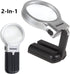 Foldable Magnifying Glass With 2x LED Lighting | Handheld Magnifying Glass | Magnifying Glass | Reading Magnifying Glass | Insect Magnifying Glass | Hobby Magnifying Glass